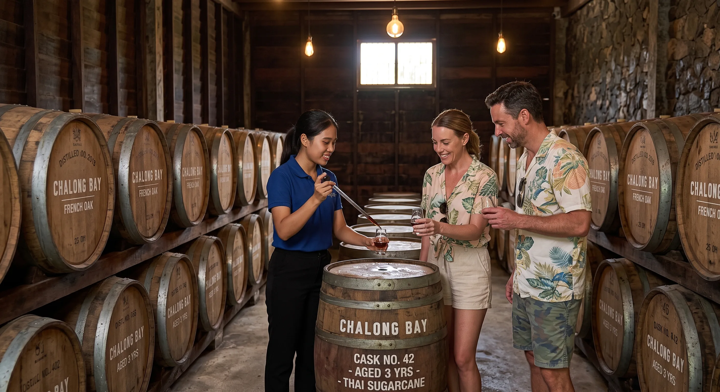 Chalong Bay Rum distillery tour